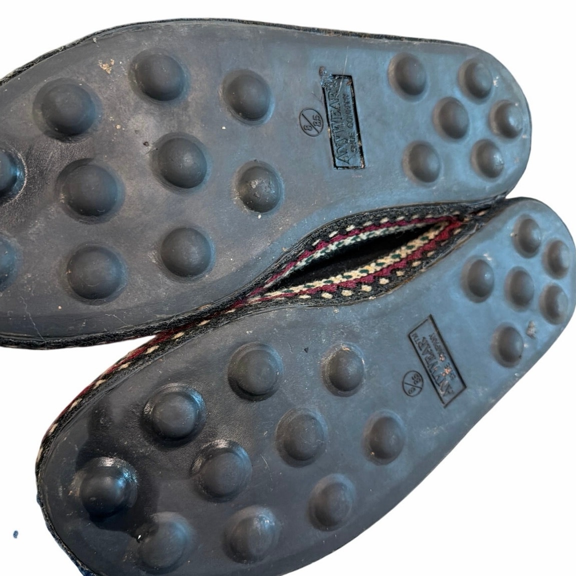 Anywear Shoe Company Size 8 Or 8.5 Black Suede Clogs — image 3 of 3